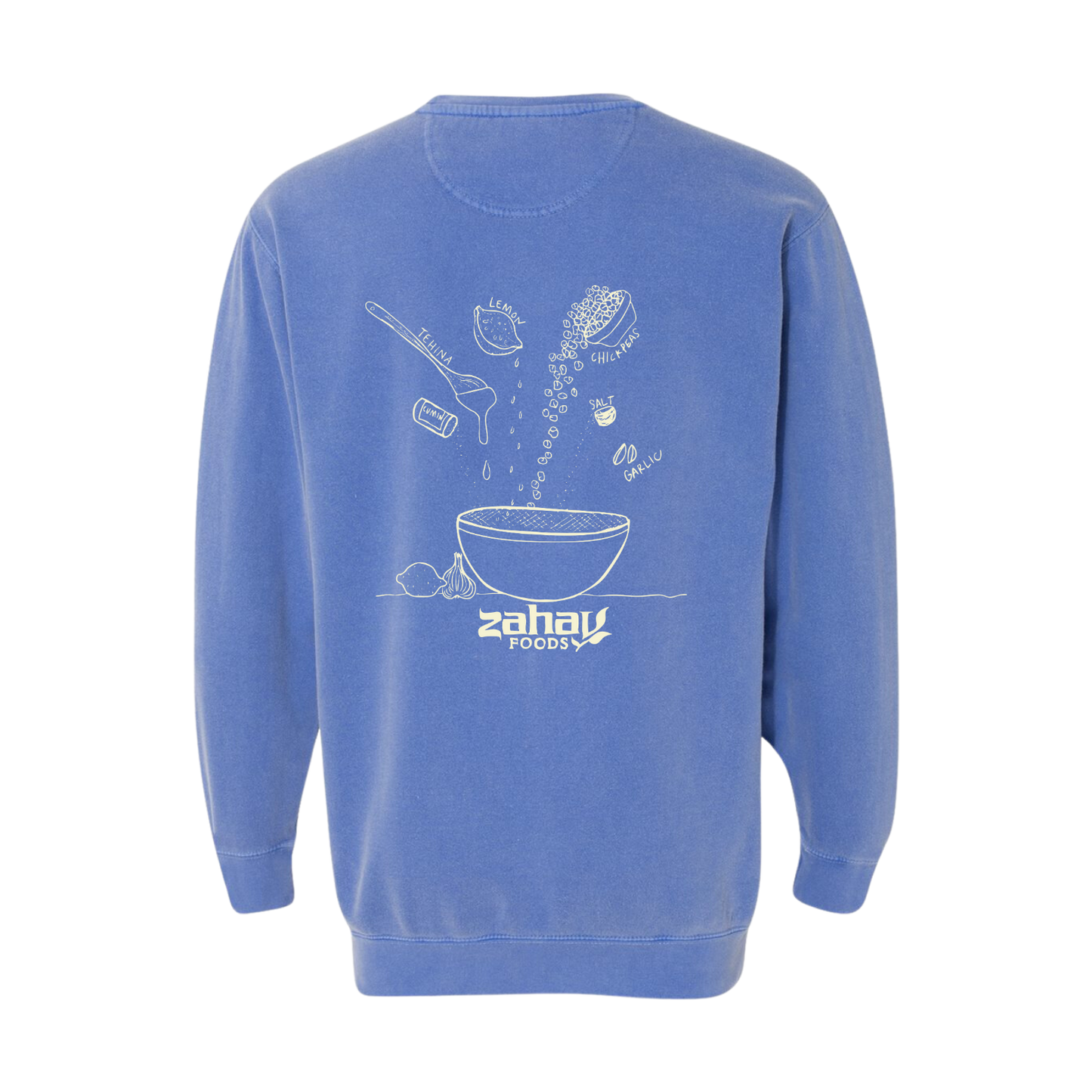 Zahav Foods Garment-Dyed Crewneck Sweatshirt