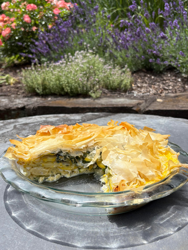 Phyllo Quiche with Summer Squash