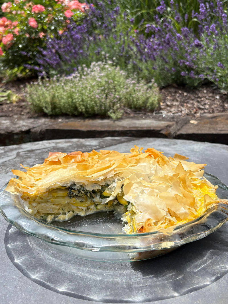 Phyllo Quiche with Summer Squash