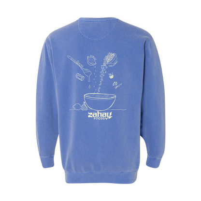 Zahav Foods Garment-Dyed Crewneck Sweatshirt