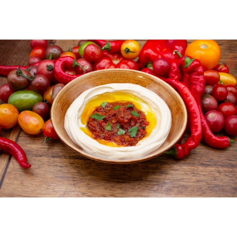 Restaurant Recipe Hummus Matbucha - 10oz